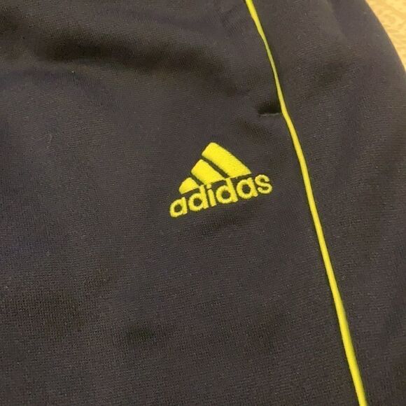 Adidas Navy Blue with Colors Boys Athletic Pants - Picture 3 of 6